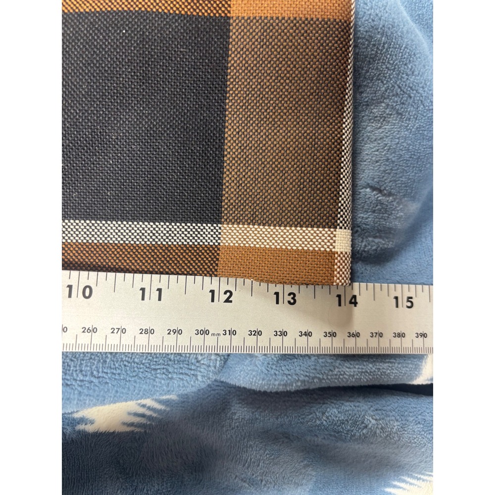 Staud Brown Plaid Wide Leg High Waisted Pleated Trousers Pants Size 10 - Picture 11 of 13